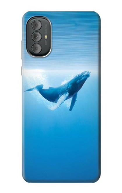 W0843 Blue Whale Hard Case and Leather Flip Case For Motorola Moto G Power 2022, G Play 2023