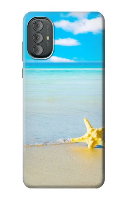 W0911 Relax at the Beach Hard Case and Leather Flip Case For Motorola Moto G Power 2022, G Play 2023