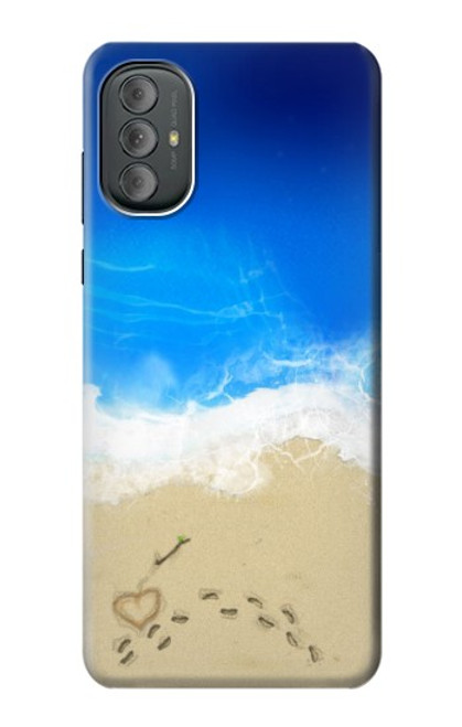 W0912 Relax Beach Hard Case and Leather Flip Case For Motorola Moto G Power 2022, G Play 2023