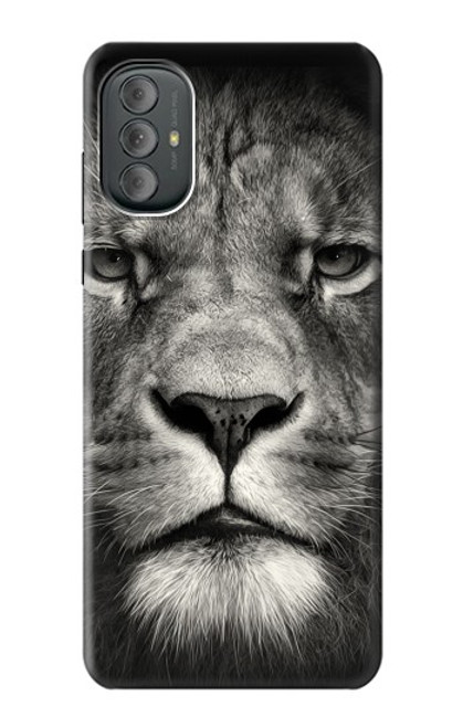 W1352 Lion Face Hard Case and Leather Flip Case For Motorola Moto G Power 2022, G Play 2023