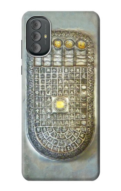 W1484 Buddha Footprint Hard Case and Leather Flip Case For Motorola Moto G Power 2022, G Play 2023