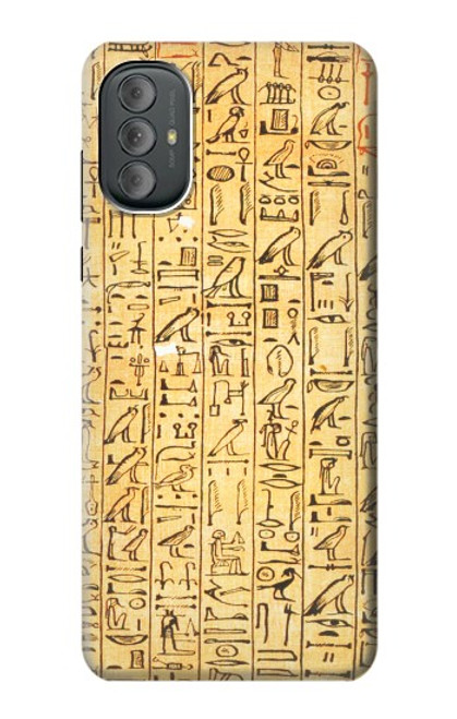 W1625 Egyptian Coffin Texts Hard Case and Leather Flip Case For Motorola Moto G Power 2022, G Play 2023