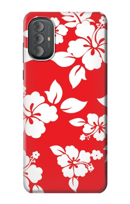 W1949 Hawaiian Hibiscus Pattern Hard Case and Leather Flip Case For Motorola Moto G Power 2022, G Play 2023