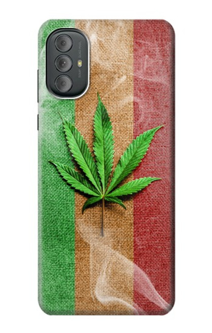 W2109 Smoke Reggae Rasta Flag Hard Case and Leather Flip Case For Motorola Moto G Power 2022, G Play 2023