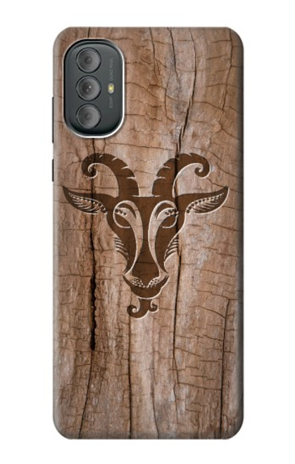 W2183 Goat Wood Graphic Printed Hard Case and Leather Flip Case For Motorola Moto G Power 2022, G Play 2023