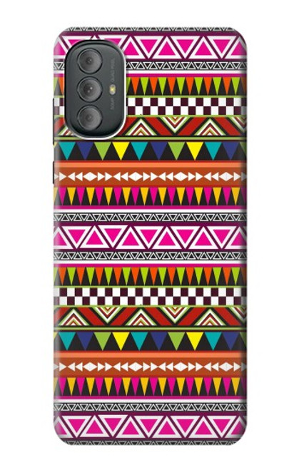 W2292 Aztec Tribal Pattern Hard Case and Leather Flip Case For Motorola Moto G Power 2022, G Play 2023