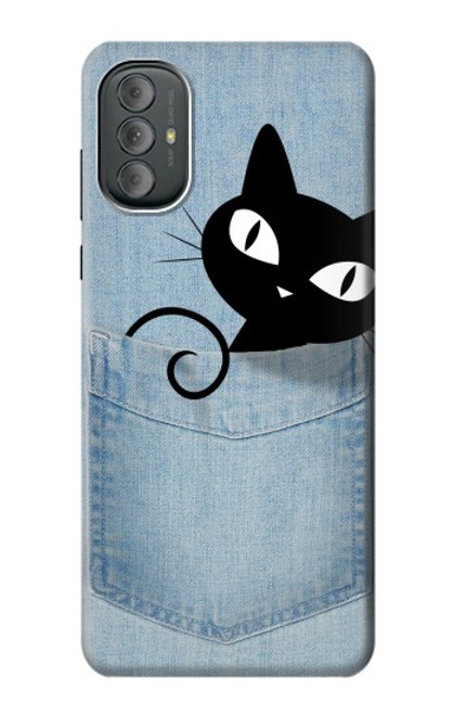 W2641 Pocket Black Cat Hard Case and Leather Flip Case For Motorola Moto G Power 2022, G Play 2023