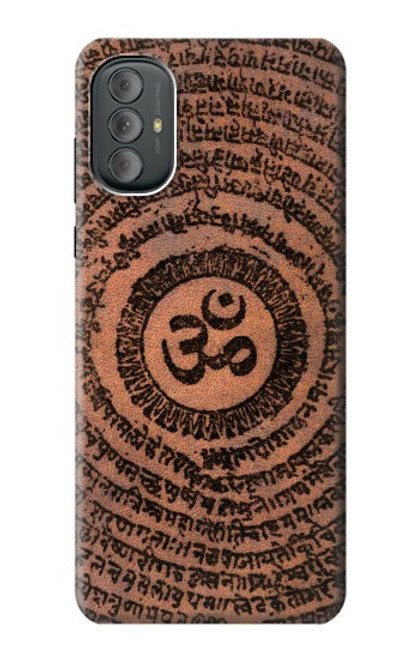 W2874 Om Symbol Tattoo Hard Case and Leather Flip Case For Motorola Moto G Power 2022, G Play 2023