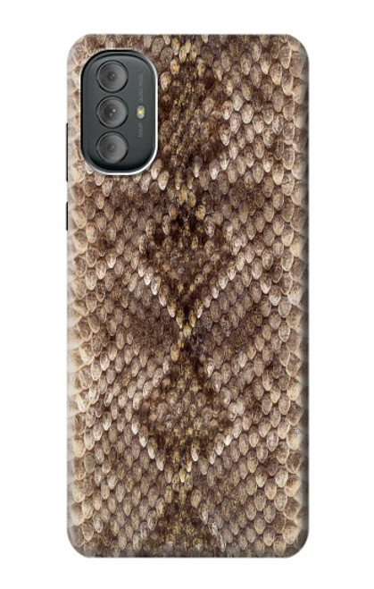 W2875 Rattle Snake Skin Graphic Printed Hard Case and Leather Flip Case For Motorola Moto G Power 2022, G Play 2023