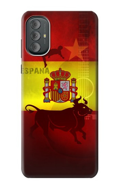 W2984 Spain Football Soccer Hard Case and Leather Flip Case For Motorola Moto G Power 2022, G Play 2023