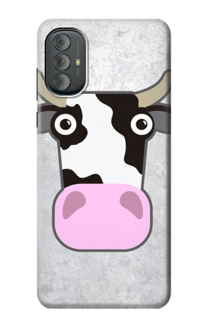 W3257 Cow Cartoon Hard Case and Leather Flip Case For Motorola Moto G Power 2022, G Play 2023