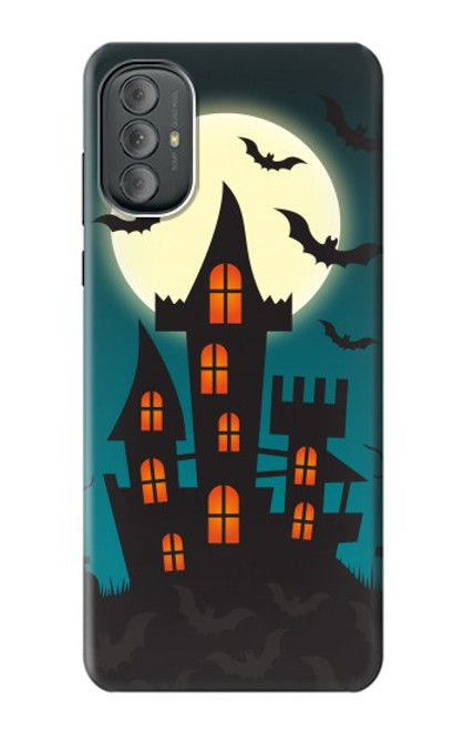 W3268 Halloween Festival Castle Hard Case and Leather Flip Case For Motorola Moto G Power 2022, G Play 2023