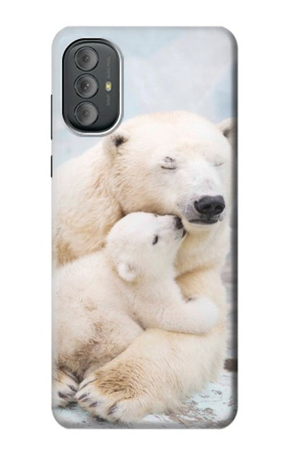 W3373 Polar Bear Hug Family Hard Case and Leather Flip Case For Motorola Moto G Power 2022, G Play 2023