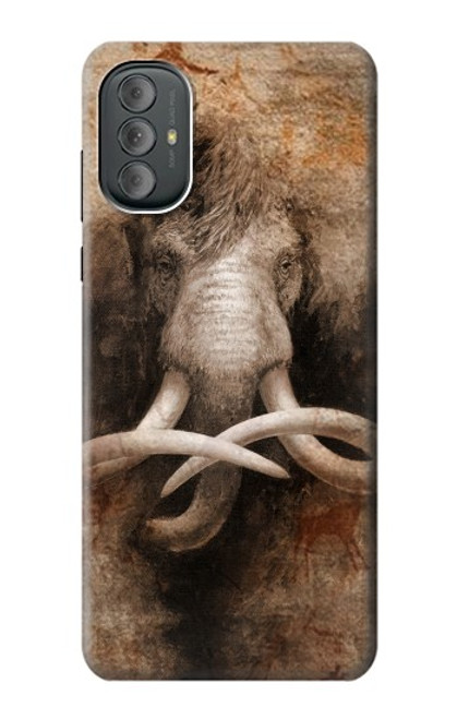 W3427 Mammoth Ancient Cave Art Hard Case and Leather Flip Case For Motorola Moto G Power 2022, G Play 2023