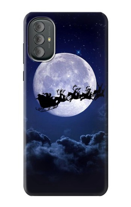 W3508 Xmas Santa Moon Hard Case and Leather Flip Case For Motorola Moto G Power 2022, G Play 2023