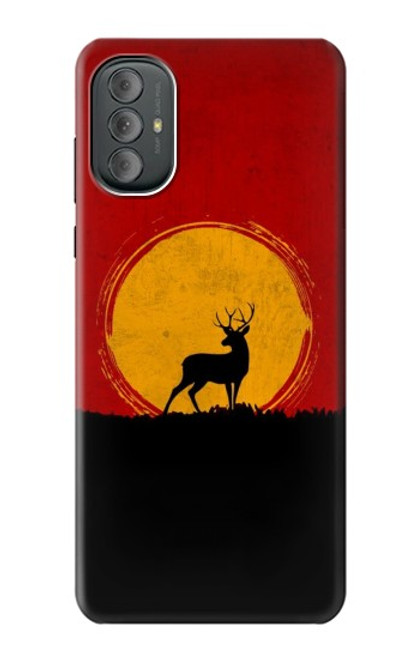 W3513 Deer Sunset Hard Case and Leather Flip Case For Motorola Moto G Power 2022, G Play 2023