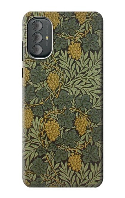 W3662 William Morris Vine Pattern Hard Case and Leather Flip Case For Motorola Moto G Power 2022, G Play 2023