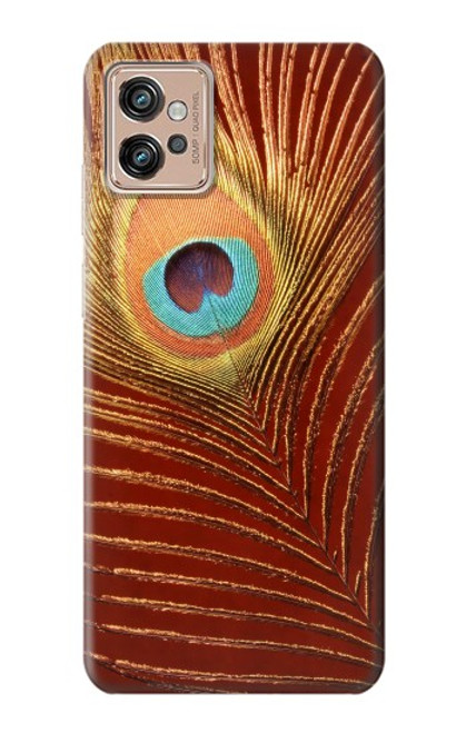 W0512 Peacock Hard Case and Leather Flip Case For Motorola Moto G32