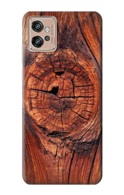 W0603 Wood Graphic Printed Hard Case and Leather Flip Case For Motorola Moto G32