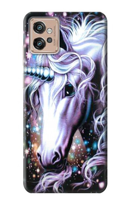 W0749 Unicorn Horse Hard Case and Leather Flip Case For Motorola Moto G32