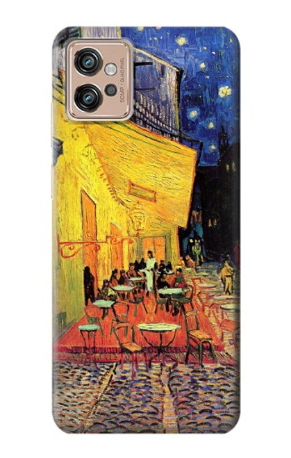 W0929 Van Gogh Cafe Terrace Hard Case and Leather Flip Case For Motorola Moto G32