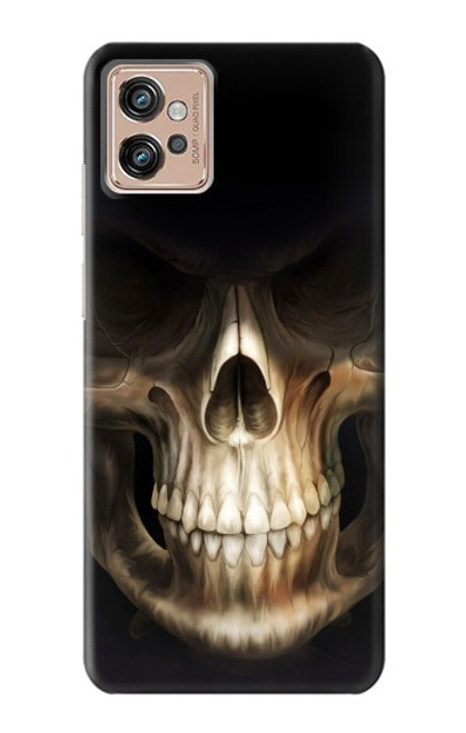 W1107 Skull Face Grim Reaper Hard Case and Leather Flip Case For Motorola Moto G32