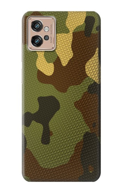 W1602 Camo Camouflage Graphic Printed Hard Case and Leather Flip Case For Motorola Moto G32