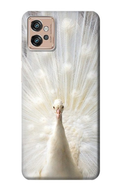 W1980 White Peacock Hard Case and Leather Flip Case For Motorola Moto G32