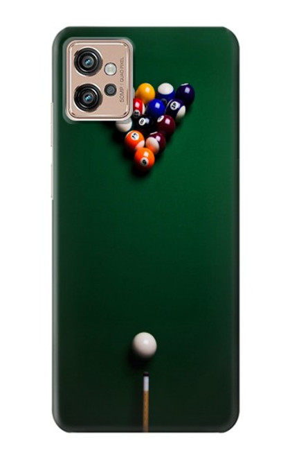 W2239 Billiard Pool Hard Case and Leather Flip Case For Motorola Moto G32