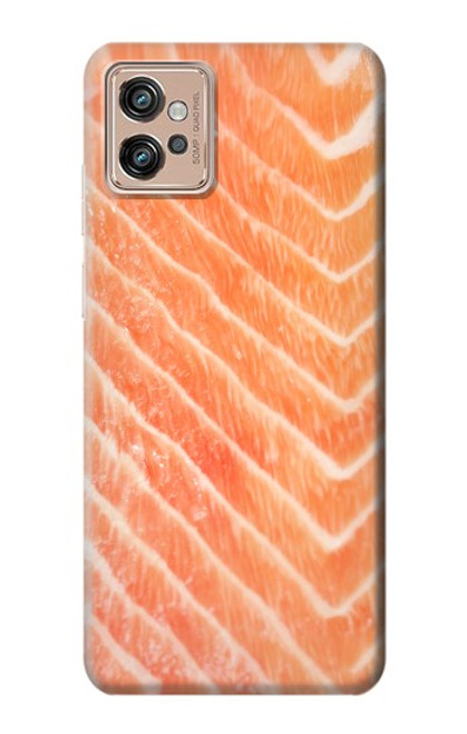 W2700 Salmon Fish Graphic Hard Case and Leather Flip Case For Motorola Moto G32