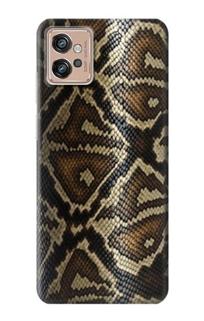 W2712 Anaconda Amazon Snake Skin Graphic Printed Hard Case and Leather Flip Case For Motorola Moto G32