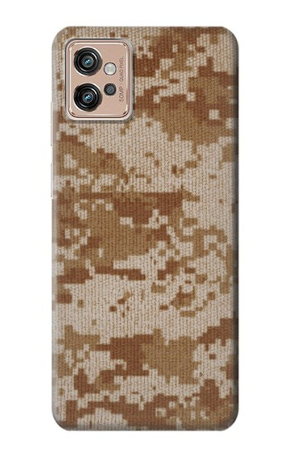 W2939 Desert Digital Camo Camouflage Hard Case and Leather Flip Case For Motorola Moto G32