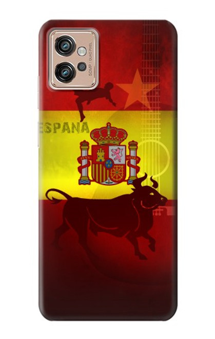 W2984 Spain Football Soccer Hard Case and Leather Flip Case For Motorola Moto G32