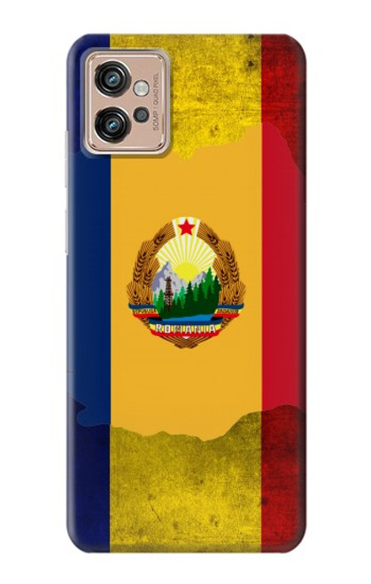 W3021 Romania Flag Hard Case and Leather Flip Case For Motorola Moto G32