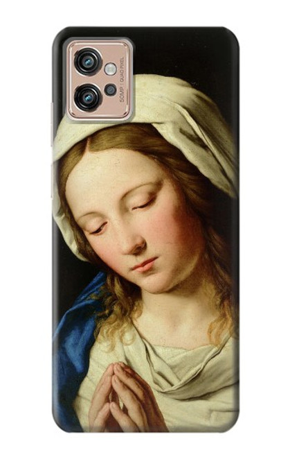 W3476 Virgin Mary Prayer Hard Case and Leather Flip Case For Motorola Moto G32