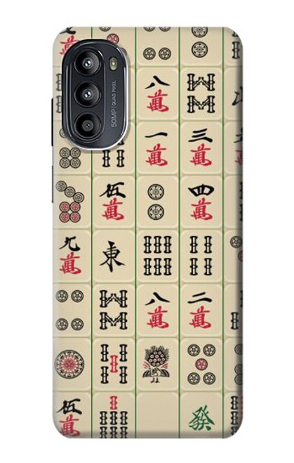 W0802 Mahjong Hard Case and Leather Flip Case For Motorola Moto G52, G82 5G