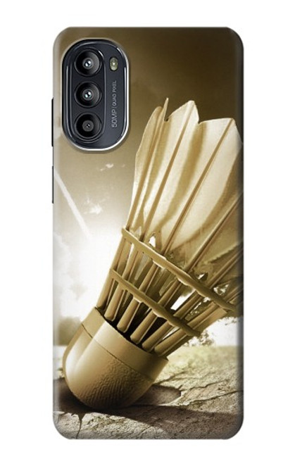 W0979 Badminton Sport Art Hard Case and Leather Flip Case For Motorola Moto G52, G82 5G