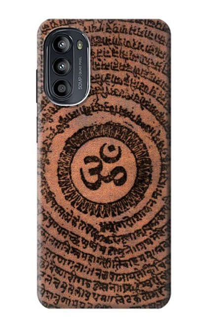 W2874 Om Symbol Tattoo Hard Case and Leather Flip Case For Motorola Moto G52, G82 5G