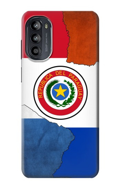 W3017 Paraguay Flag Hard Case and Leather Flip Case For Motorola Moto G52, G82 5G