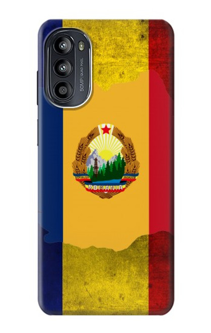 W3021 Romania Flag Hard Case and Leather Flip Case For Motorola Moto G52, G82 5G