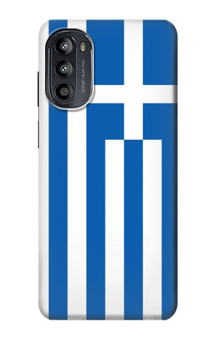 W3102 Flag of Greece Hard Case and Leather Flip Case For Motorola Moto G52, G82 5G