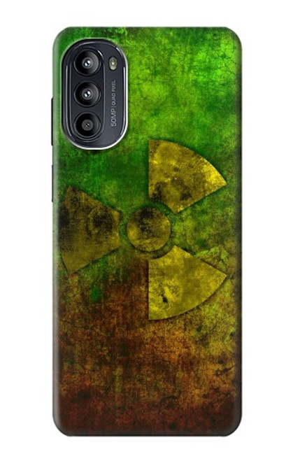 W3202 Radioactive Nuclear Hazard Symbol Hard Case and Leather Flip Case For Motorola Moto G52, G82 5G