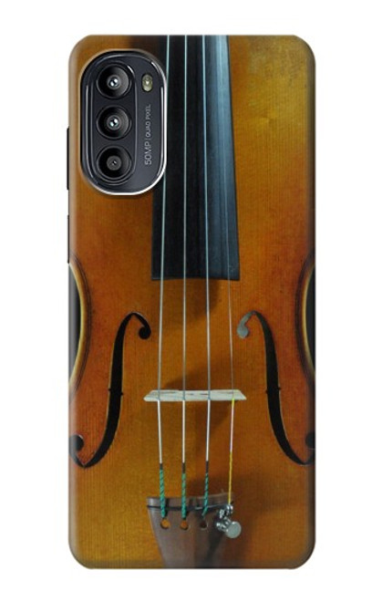 W3234 Violin Hard Case and Leather Flip Case For Motorola Moto G52, G82 5G