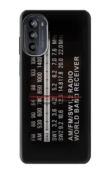W3242 Analog Radio Tuning Hard Case and Leather Flip Case For Motorola Moto G52, G82 5G