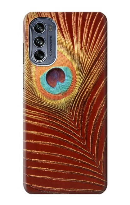 W0512 Peacock Hard Case and Leather Flip Case For Motorola Moto G62 5G