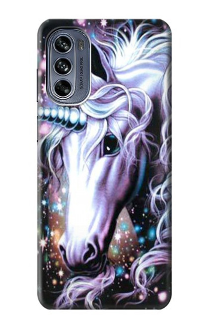 W0749 Unicorn Horse Hard Case and Leather Flip Case For Motorola Moto G62 5G