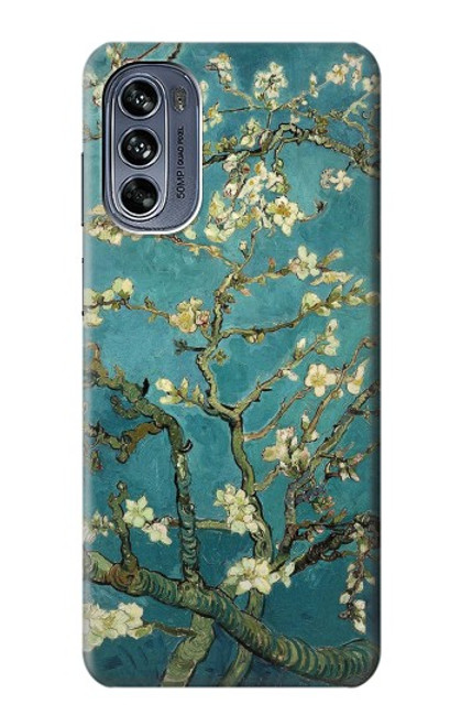 W0842 Blossoming Almond Tree Van Gogh Hard Case and Leather Flip Case For Motorola Moto G62 5G