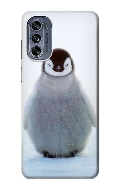 W1075 Penguin Ice Hard Case and Leather Flip Case For Motorola Moto G62 5G
