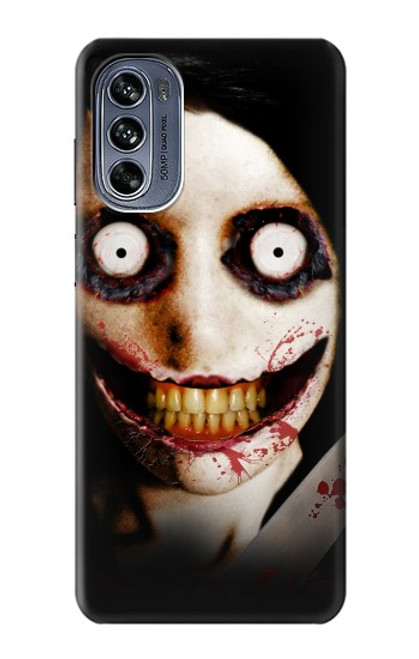 W1344 Jeff the Killer Hard Case and Leather Flip Case For Motorola Moto G62 5G