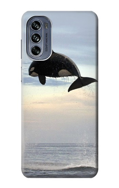 W1349 Killer whale Orca Hard Case and Leather Flip Case For Motorola Moto G62 5G